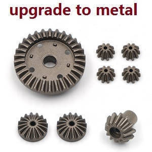 Wltoys 124007 RC Car Vehicle spare parts differential gear and driving gear 8pcs - Click Image to Close