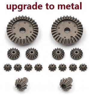 Wltoys 124007 RC Car Vehicle spare parts differential gear and driving gear 16pcs