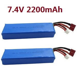 Wltoys 124007 RC Car Vehicle spare parts 7.4V 2200mAh battery 2pcs