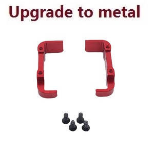 Wltoys 124007 RC Car Vehicle spare parts battery fixed set upgrade to metal Red - Click Image to Close