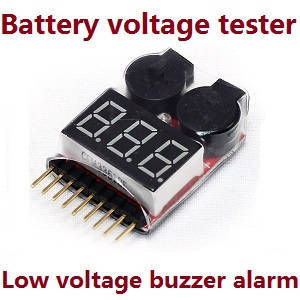 Wltoys 124007 RC Car Vehicle spare parts lipo battery voltage tester low voltage buzzer alarm (1-8s)