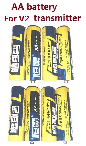Wltoys 124007 RC Car Vehicle spare parts AA battery for V2 transmitter 8pcs