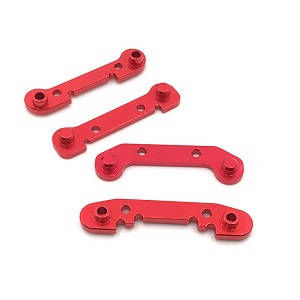 Wltoys 124007 RC Car Vehicle spare parts front and rear swing arm reinforcement piece Red - Click Image to Close