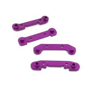 Wltoys 124007 RC Car Vehicle spare parts front and rear swing arm reinforcement piece Purple - Click Image to Close