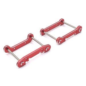 Wltoys 124007 RC Car Vehicle spare parts front and rear swing arm reinforcement and fixed pin Red - Click Image to Close