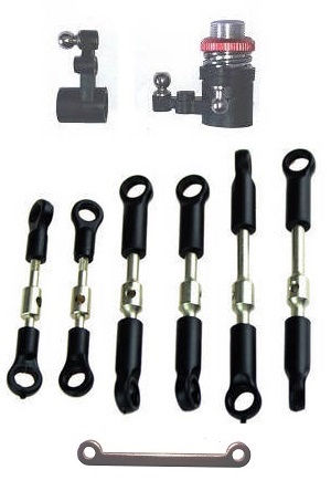 Wltoys 124007 RC Car Vehicle spare parts steering clutch assembly + steering linkage + connect rod set