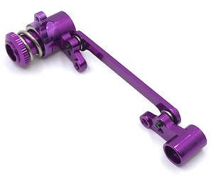 Wltoys 124007 RC Car Vehicle spare parts steering clutch and connect buckle module Metal Purple