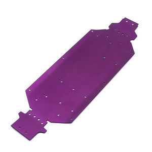 Wltoys 124007 RC Car Vehicle spare parts bottom board Purple - Click Image to Close