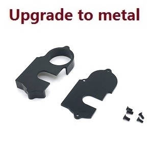 Wltoys 124007 RC Car Vehicle spare parts gear upper and lower box Metal Black - Click Image to Close
