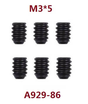 Wltoys 124007 RC Car Vehicle spare parts machine screws M3*5 A929-86