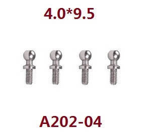 Wltoys 124007 RC Car Vehicle spare parts ball head screws 4.0*9.5 A202-04 - Click Image to Close