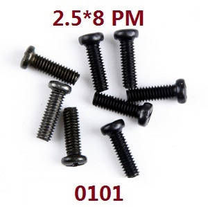 Wltoys 124007 RC Car Vehicle spare parts screws set 2.5*8PM 0101