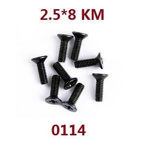 Wltoys 124007 RC Car Vehicle spare parts screws set 2.5*8km 0114