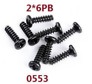 Wltoys 124007 RC Car Vehicle spare parts screws set 2*6pb 0553 - Click Image to Close