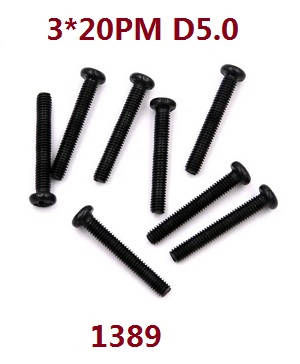 Wltoys 124007 RC Car Vehicle spare parts screws set 3*20pm 1389