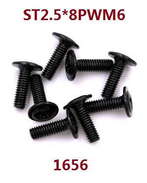 Wltoys 124007 RC Car Vehicle spare parts screws set 2.5*8pwm6 1656 - Click Image to Close