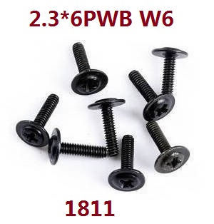 Wltoys 124007 RC Car Vehicle spare parts screws set 2.3*6pwb 6 1811