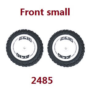 Wltoys 124007 RC Car Vehicle spare parts front small wheels tires 2485 - Click Image to Close