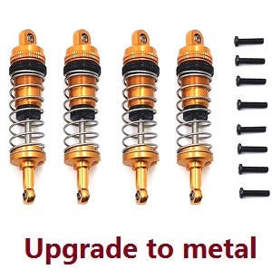 Wltoys 124007 RC Car Vehicle spare parts shock absorber Metal (Gold) - Click Image to Close