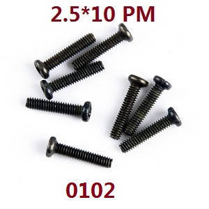 Wltoys 12401 12402 12402-A 12403 12404 RC Car spare parts todayrc toys listing screws 2.5*10PM 0102 - Click Image to Close