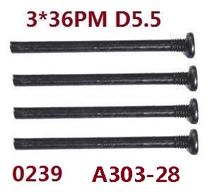 Wltoys 12401 12402 12402-A 12403 12404 RC Car spare parts todayrc toys listing screws 3*36PM 0239 A303-28 Wltoys 12401 12402 12402-A 12403 12404 RC Car spare parts todayrc toys listing screws 3*36PM 0239 A303-28