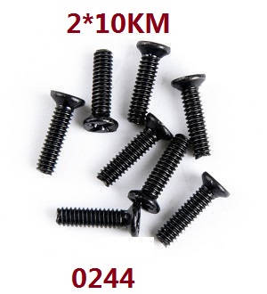 Wltoys 12401 12402 12402-A 12403 12404 RC Car spare parts todayrc toys listing screws 2*10KM 0244