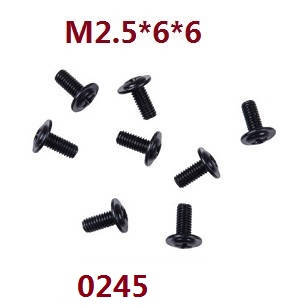 Wltoys 12401 12402 12402-A 12403 12404 RC Car spare parts todayrc toys listing screws M2.5*6*6 0245 - Click Image to Close