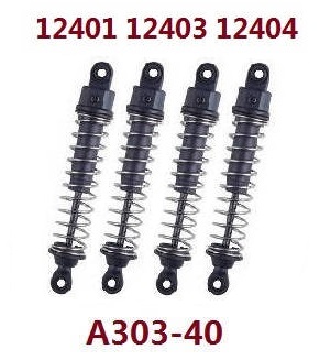 Wltoys 12401 12402 12402-A 12403 12404 RC Car spare parts todayrc toys listing shock absorber assembly (short) A303-40 - Click Image to Close