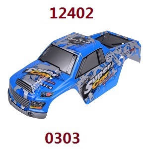 Wltoys 12401 12402 12402-A 12403 12404 RC Car spare parts todayrc toys listing car shell (For 12402) 0303