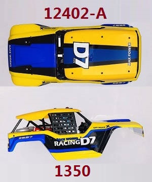 Wltoys 12401 12402 12402-A 12403 12404 RC Car spare parts todayrc toys listing total car shell with frame set (For 12402-A) - Click Image to Close