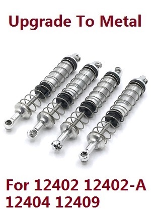 Wltoys 12401 12402 12402-A 12403 12404 RC Car spare parts todayrc toys listing upgrade to metal shock absorber assembly (metal Silver color)