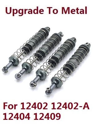 Wltoys 12401 12402 12402-A 12403 12404 RC Car spare parts todayrc toys listing upgrade to metal shock absorber assembly (metal Titanium color)