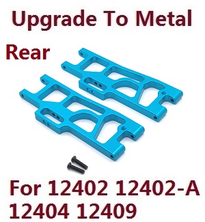 Wltoys 12401 12402 12402-A 12403 12404 RC Car spare parts todayrc toys listing upgrade to metal arm as-rear lower swing (metal Blue color)