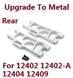 Wltoys 12401 12402 12402-A 12403 12404 RC Car spare parts todayrc toys listing upgrade to metal arm as-rear lower swing (metal Silver color)