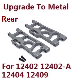 Wltoys 12401 12402 12402-A 12403 12404 RC Car spare parts todayrc toys listing upgrade to metal arm as-rear lower swing (metal Titanium color)