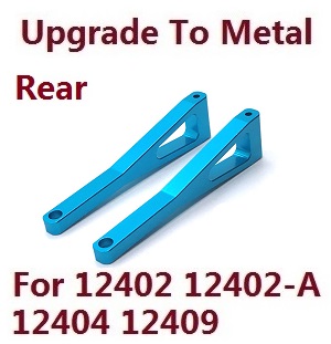 Wltoys 12401 12402 12402-A 12403 12404 RC Car spare parts todayrc toys listing upgrade to metal arm as-rear upper swing (metal Blue color) - Click Image to Close
