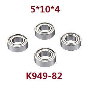 Wltoys 12401 12402 12402-A 12403 12404 RC Car spare parts todayrc toys listing bearing 5*10*4 4pcs K949-82