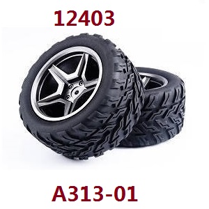 Wltoys 12401 12402 12402-A 12403 12404 RC Car spare parts todayrc toys listing tires (For 12403) 2pcs