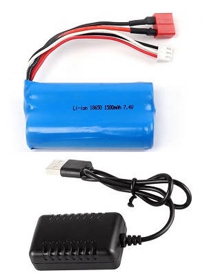 Wltoys 12401 12402 12402-A 12403 12404 RC Car spare parts todayrc toys listing 7.4V 1500mAh battery with USB wire