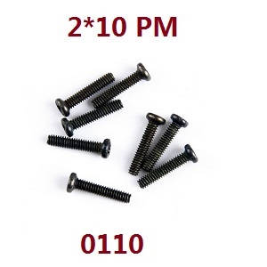 Wltoys 124012 124011 RC Car spare parts todayrc toys listing pan head screws M2*10 0110