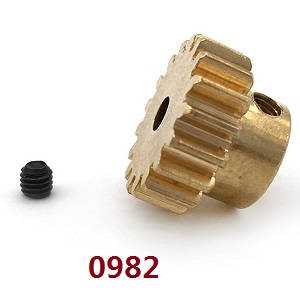 Wltoys 124012 124011 RC Car spare parts todayrc toys listing 15T motor gear 0982