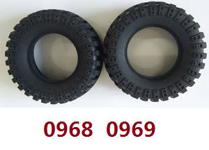 Wltoys 124012 124011 RC Car spare parts todayrc toys listing left and right tire skin 0968 0969
