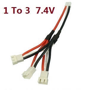 Wltoys 124012 124011 RC Car spare parts todayrc toys listing 1 to 3 charger wire 7.4V