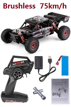 Wltoys 124016 RC Car brushless motor 75km/h with 1 battery RTR