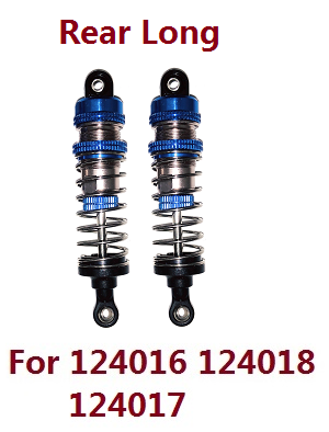 Wltoys 124018 RC Car spare parts todayrc toys listing rear shock absorber 2019 Blue - Click Image to Close