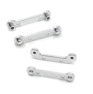 Wltoys 124019 RC Car spare parts todayrc toys listing front and rear swing arm strengthening plate Silver - Click Image to Close