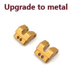 Wltoys 124016 RC Car spare parts todayrc toys listing rear lower shock absorber fixed set (Metal) Gold