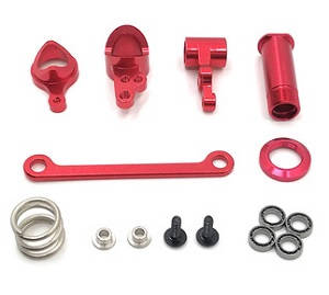 Wltoys 124019 RC Car spare parts todayrc toys listing steering clutch kit Metal Red