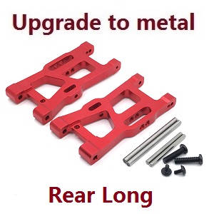 Wltoys 124018 RC Car spare parts todayrc toys listing rear long swing arm Metal Red