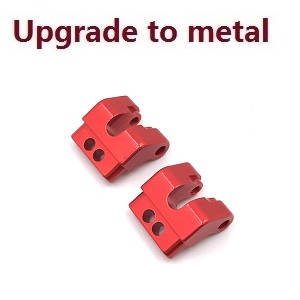 Wltoys 124018 RC Car spare parts todayrc toys listing rear lower shock absorber fixed set (Metal) Red